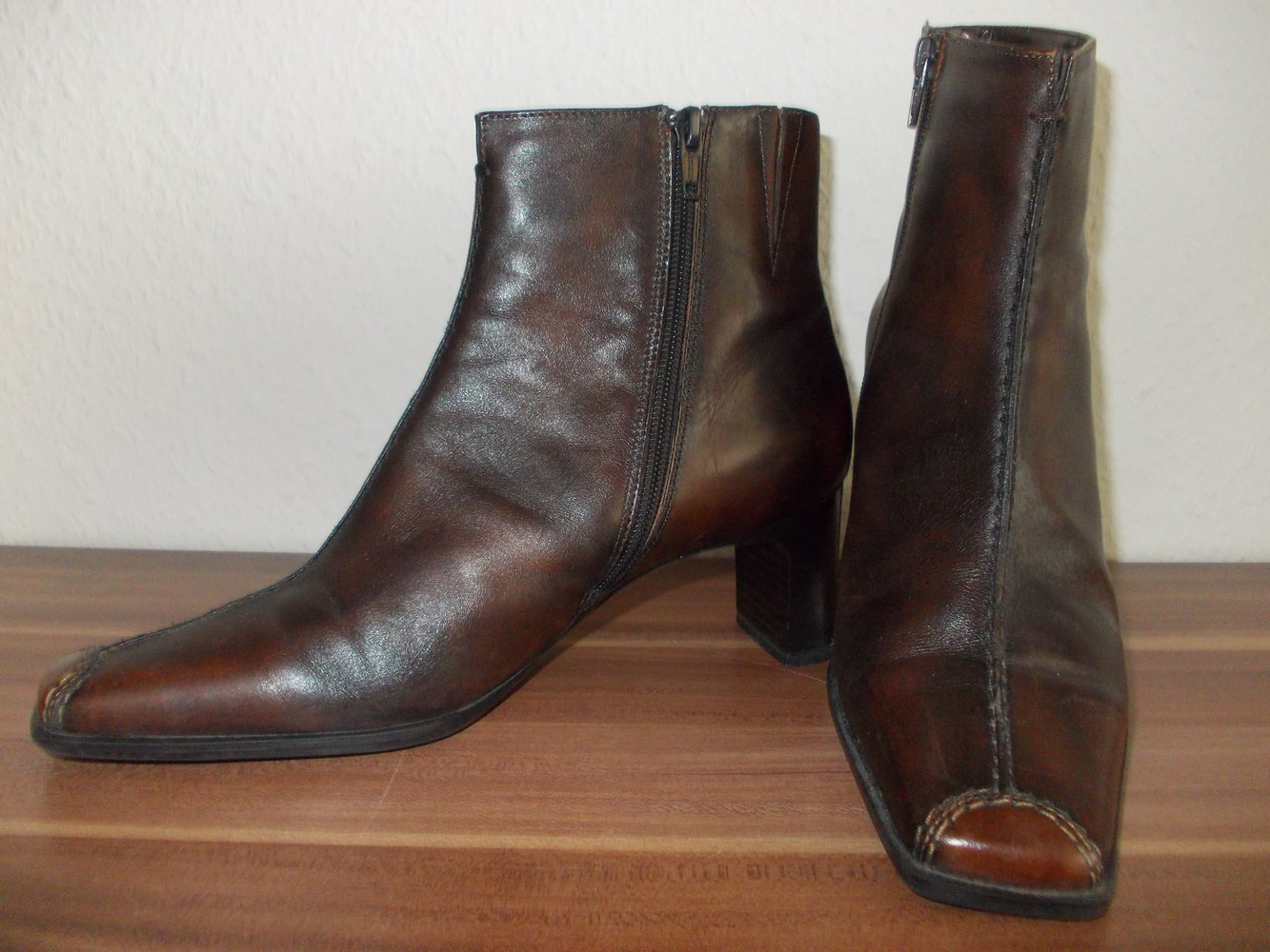 Echtleder-Stiefeletten 