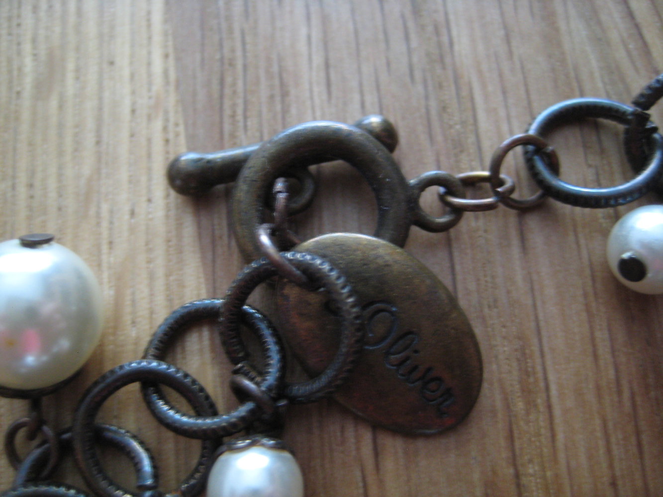 Schönes Schmuckset im Jahrhundertwende Look, Kette und Armband