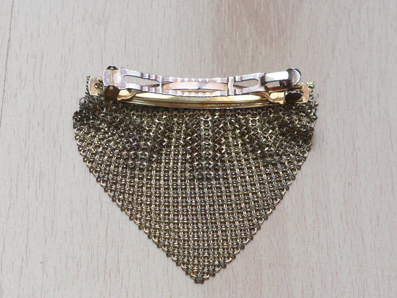 Haarspange gold mit Patina / Vintage / 90er