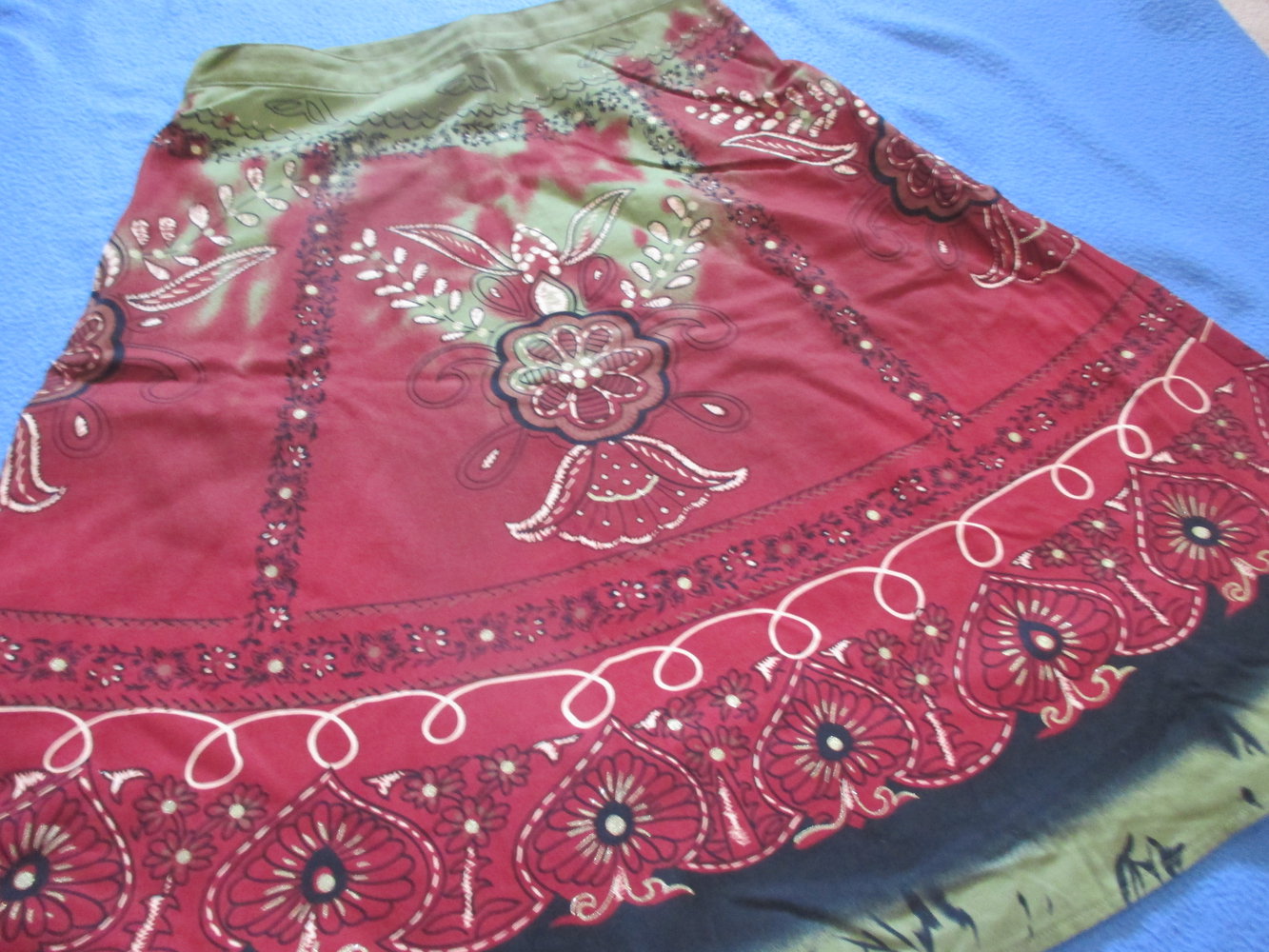 NEU * Glitzer * Blüten * Blumen * Flower- Power Print * Folklore * Gipsy * Goa * Trachten * Volksfest * A- Linie * Teller * Rock 