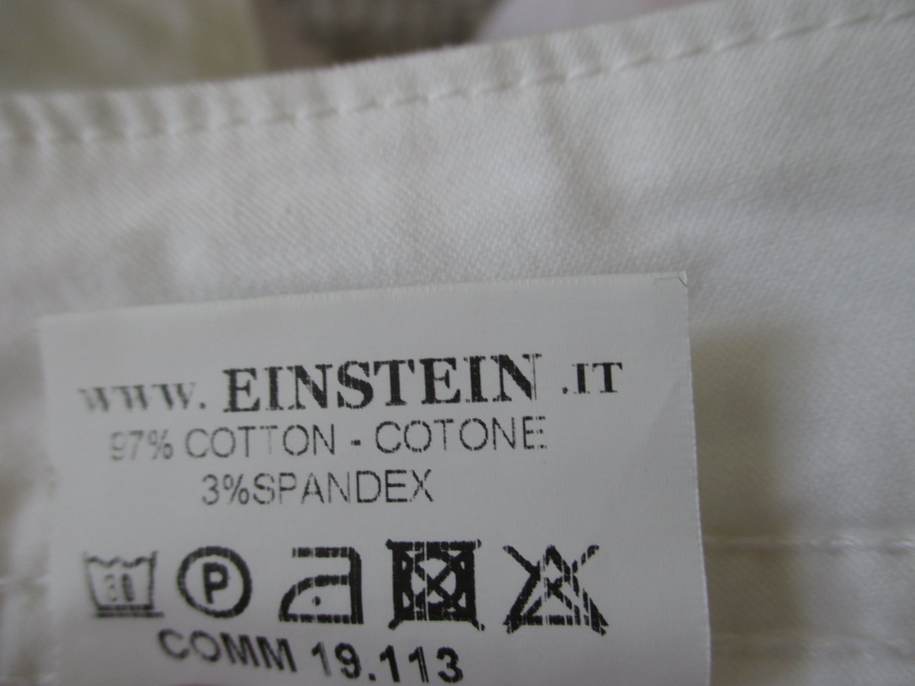 weiße Jeans, Einstein; sexy woman, skinny, niedrige Leibhöhe, 5 pocket, Gr. 34 / 36 XS