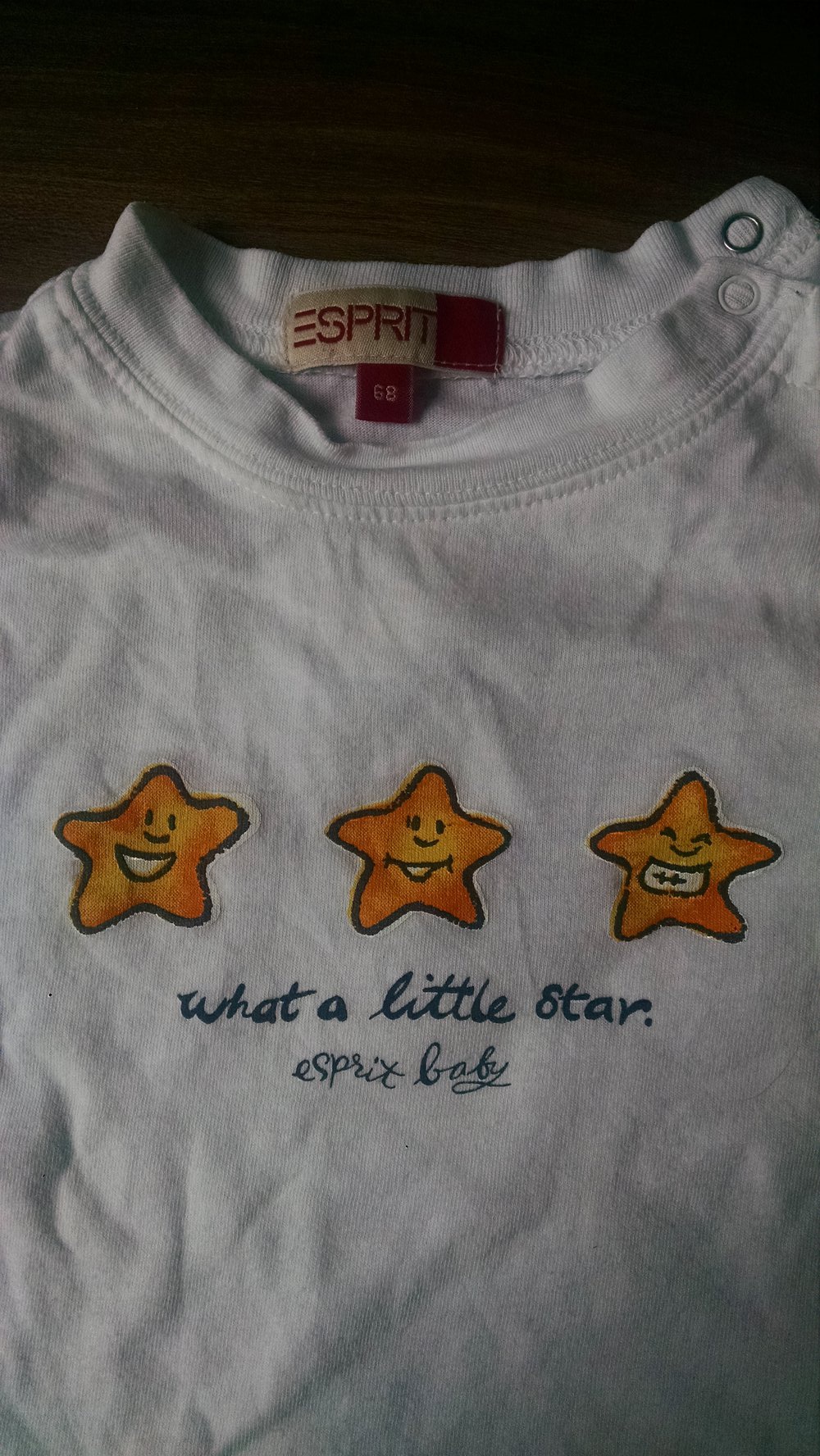 Weißes Baby-T-Shirt Gr. 68/74