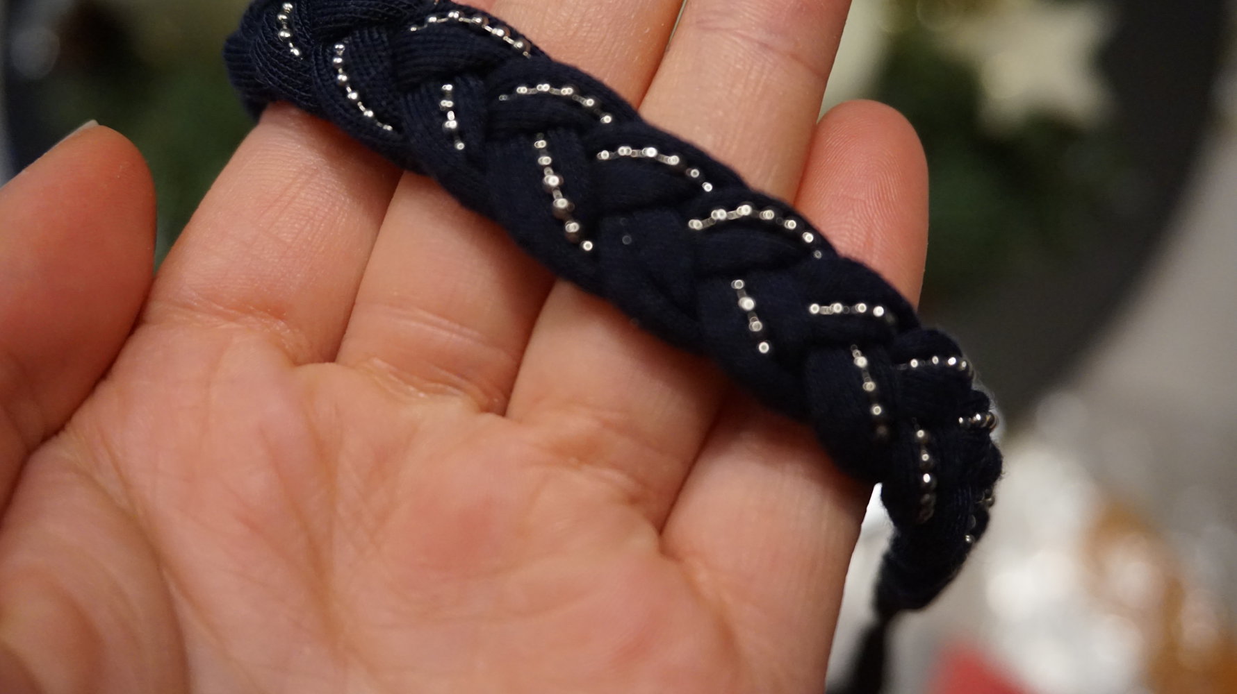 Wunderschönes dunkelblaues Haarband! Edel