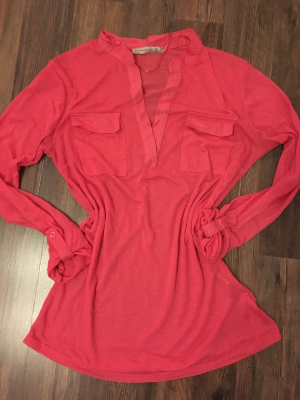 Pinkes langärmeliges Oberteil Größe 34-36