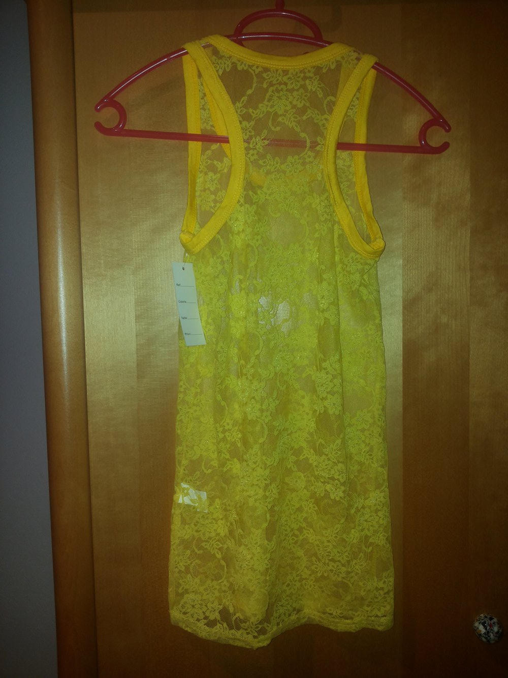 NEU mit Etikett - Netztop Blumen gelb, Gr. XS