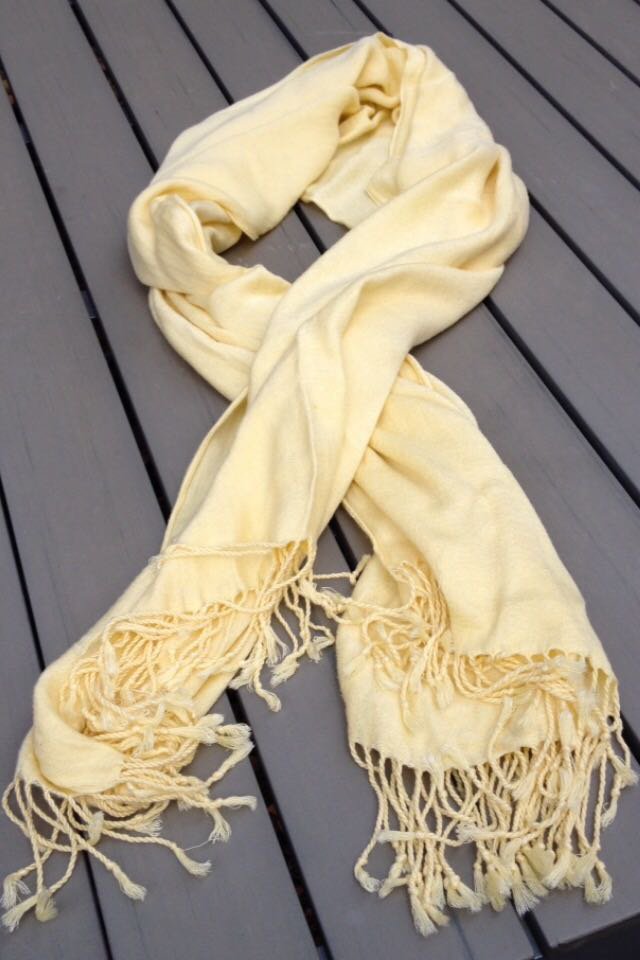 H&M Tuch SCHAL pastell gelb 