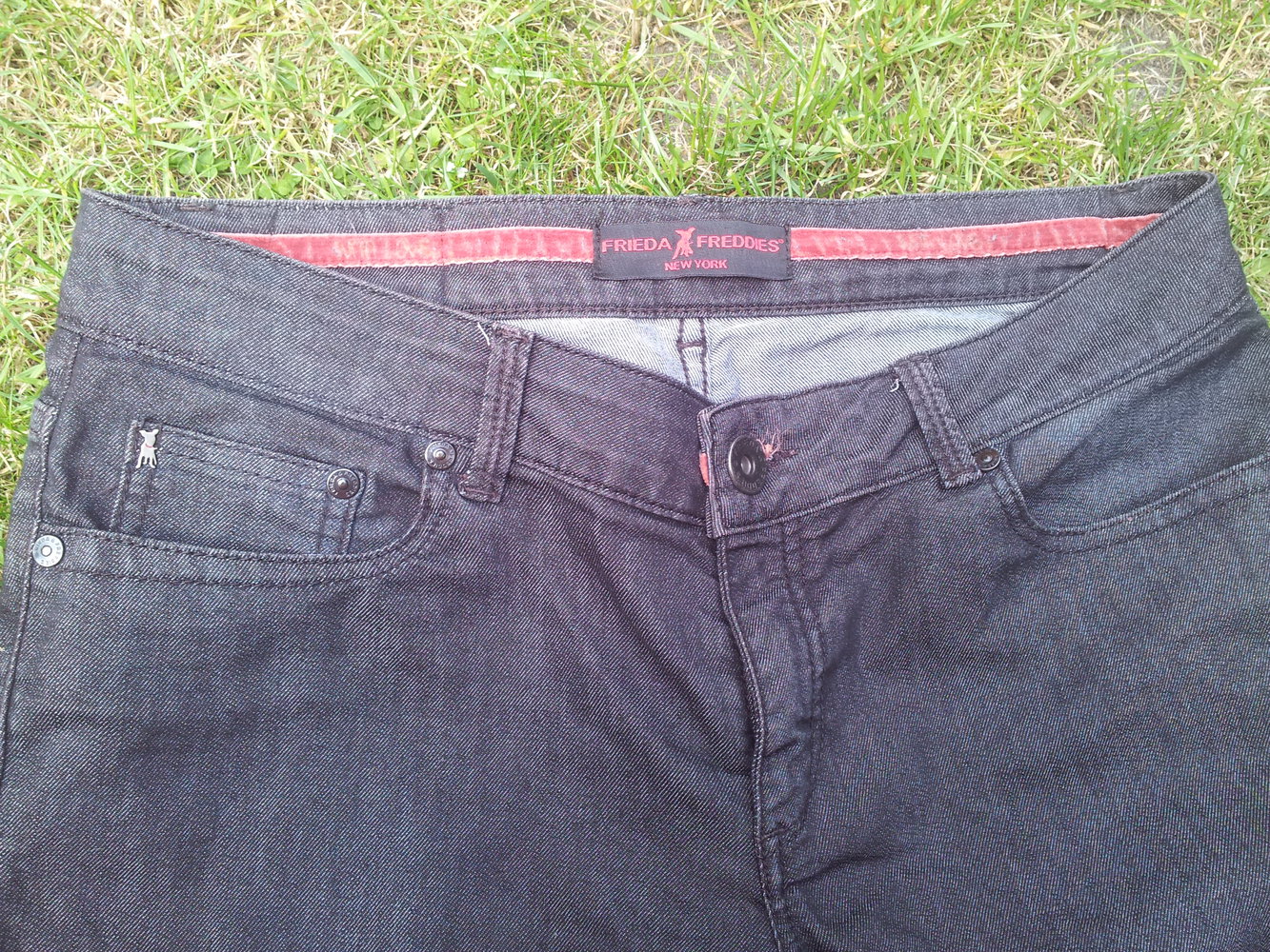 Jeans Frieda Freddies New York schwarz Gr. 38 Strass 