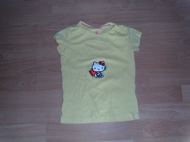T-Shirt von Lupilu, gelb mit Hello Kitty, Gr. 98/104