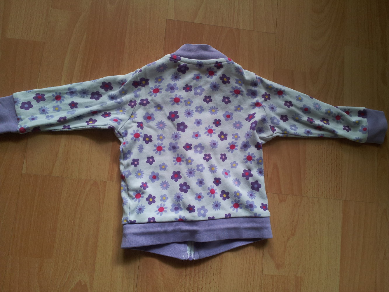 Jogging Jacke Gr. 62/68 Blumen