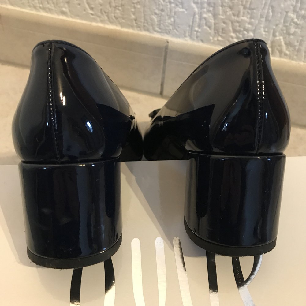 Ovye Ovyé Pumps Lack Schuhe neu Größe 38 blau 