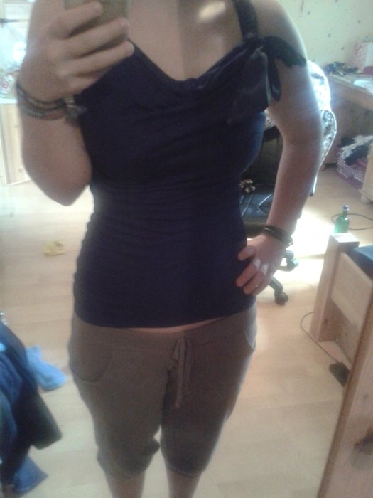 Shirt blau keine Ärmel