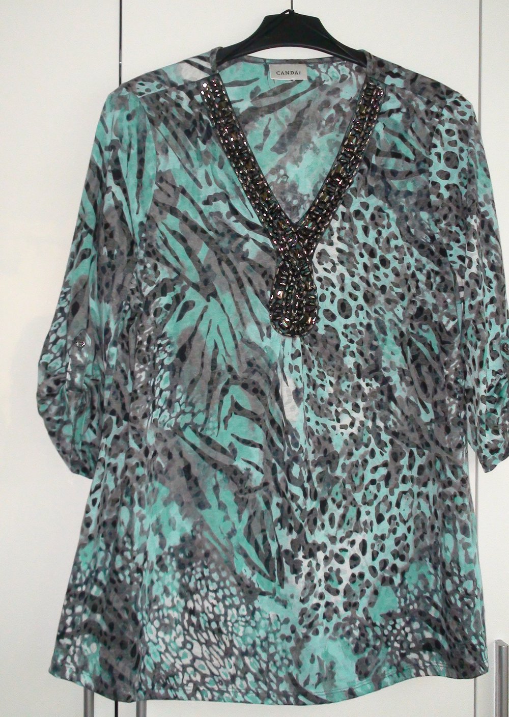 Langarmshirt mit 3/4 Ärmel Gr.46