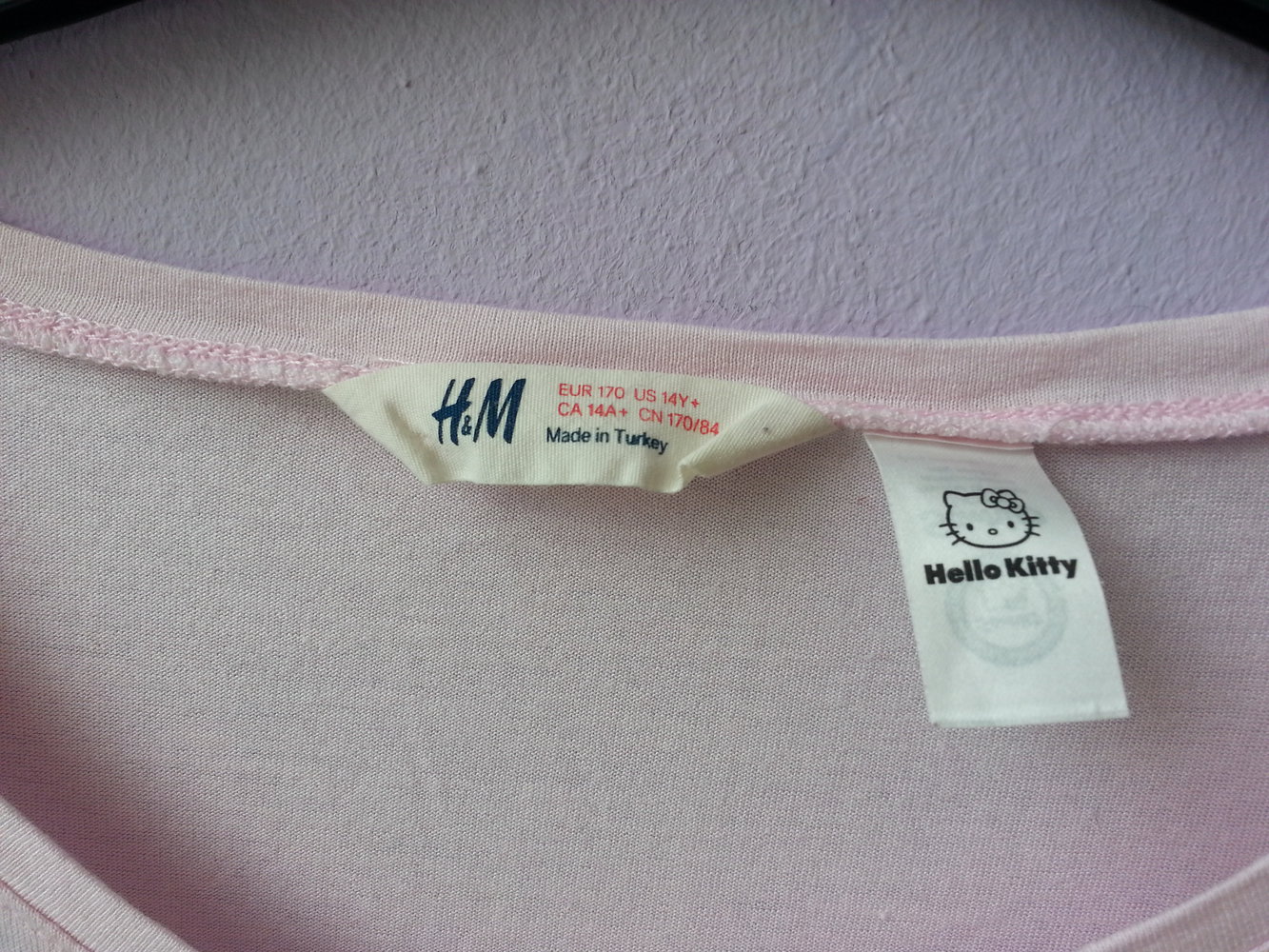 Hello Kitty Shirt rosa Pailletten