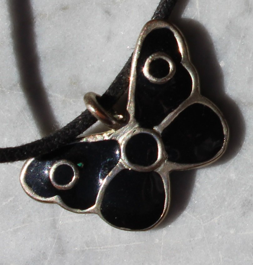  Black Butterfly Halskette
