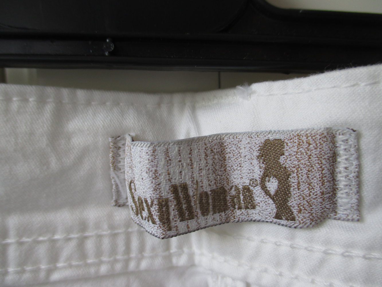 weiße Jeans, Einstein; sexy woman, skinny, niedrige Leibhöhe, 5 pocket, Gr. 34 / 36 XS