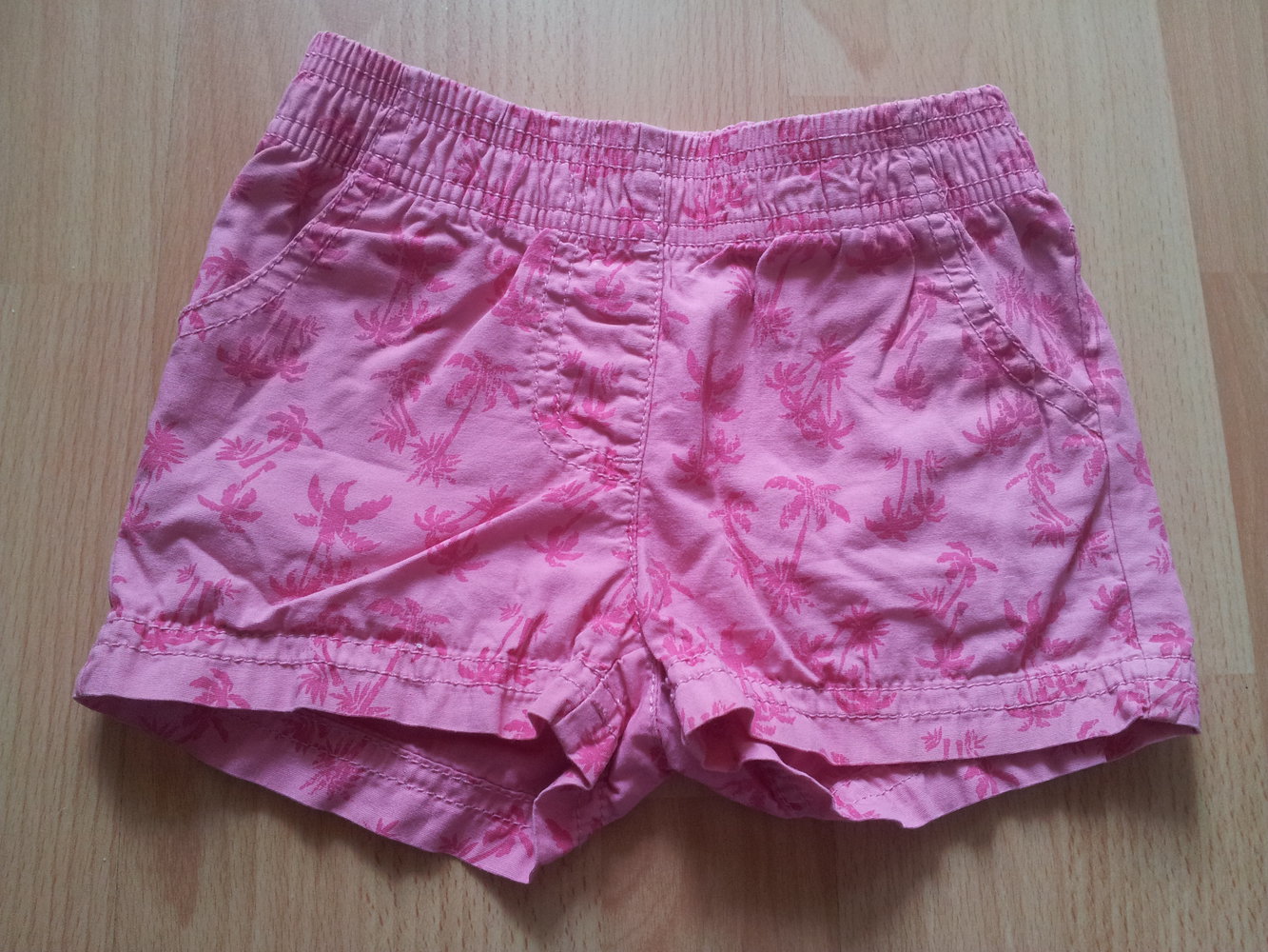  kurze Hose rosa pink Palmen Gr. 86/92
