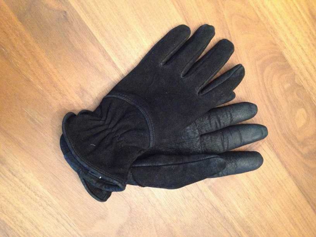 Lederhandschuhe, schwarz