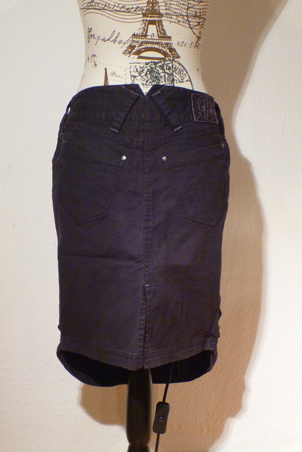 schwarzer Hooch Rock asymetrisch, Gr. 36/38