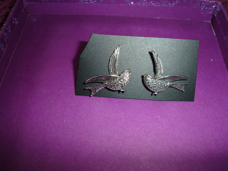 H+M Schwalben Ohrringe Silber