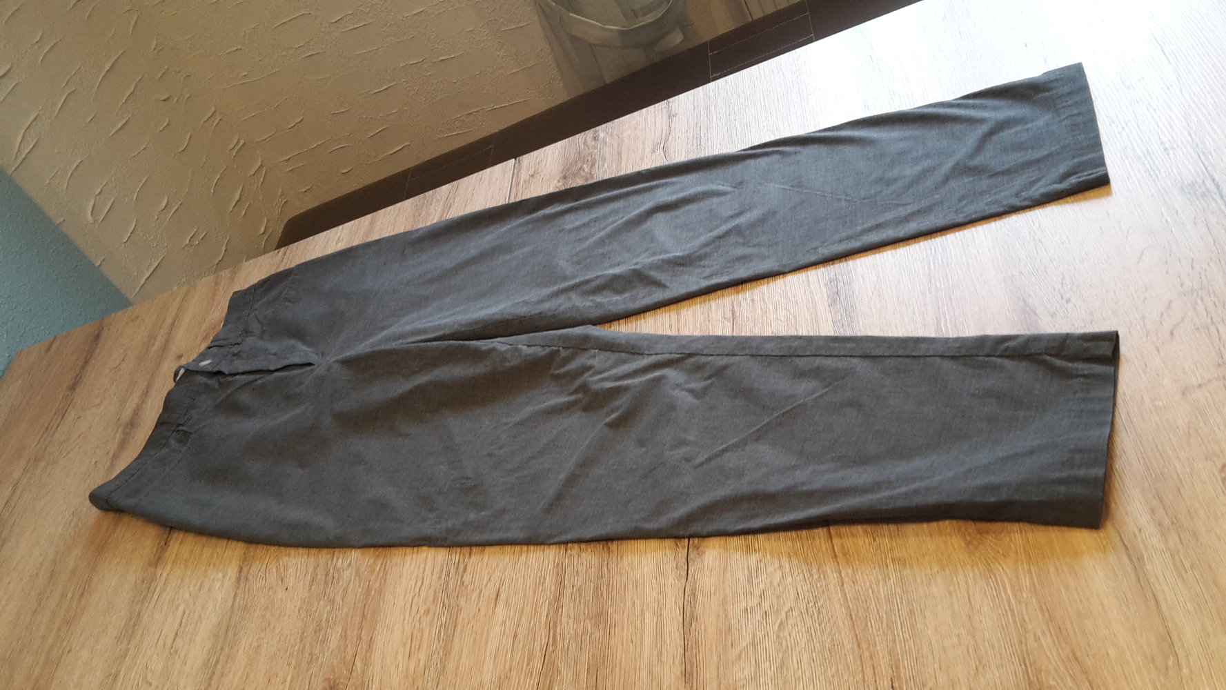 Revanche Gr.S/36 sommer Hose grau Business büro chic ganz leicht