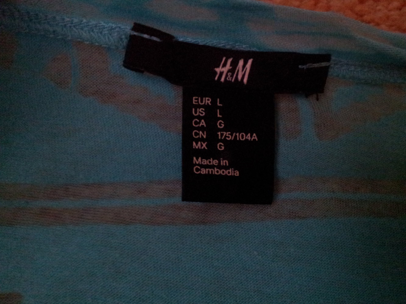 Shirt Tunika Strandtunika H&M türkis Gr. L transparent