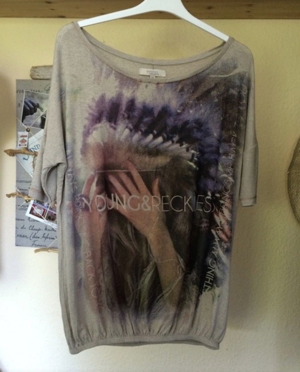 Bershka Oberteil mit Aufdruck Gr.M