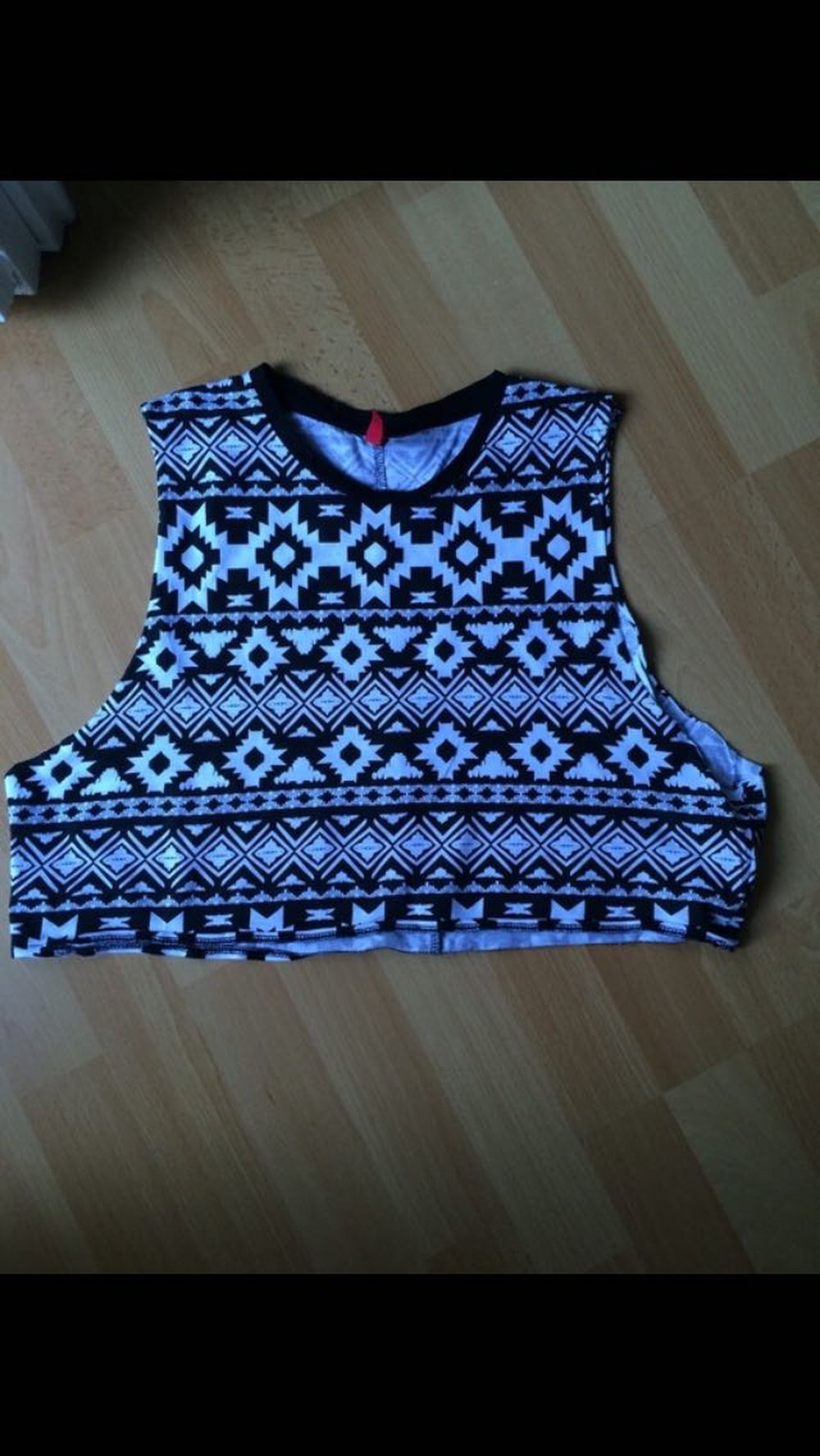 Schwarz/ weißes Muster Shirt 