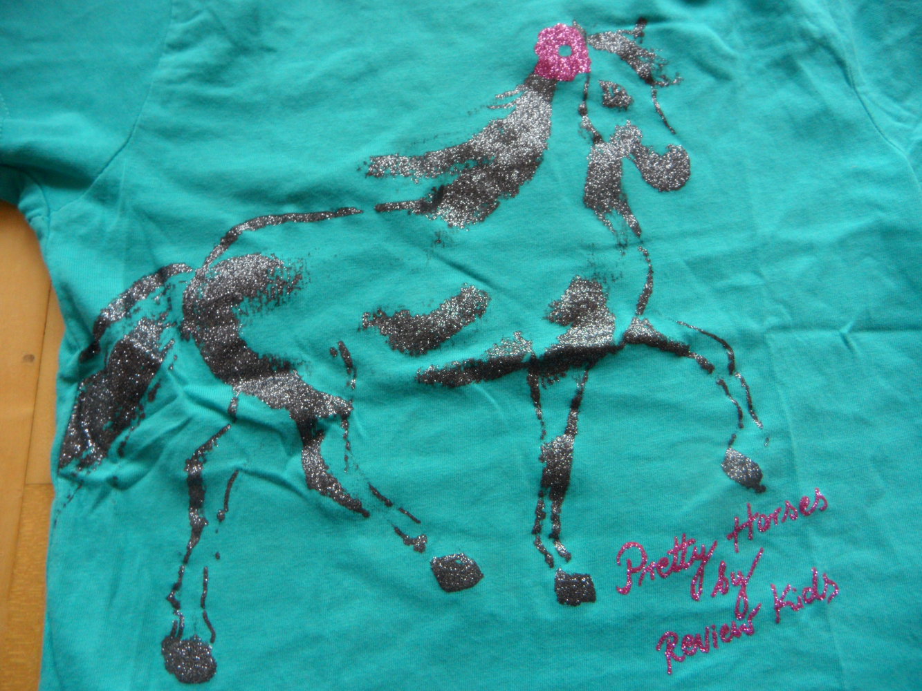 Review wunderschönes T-Shirt Glitzer-Pferd