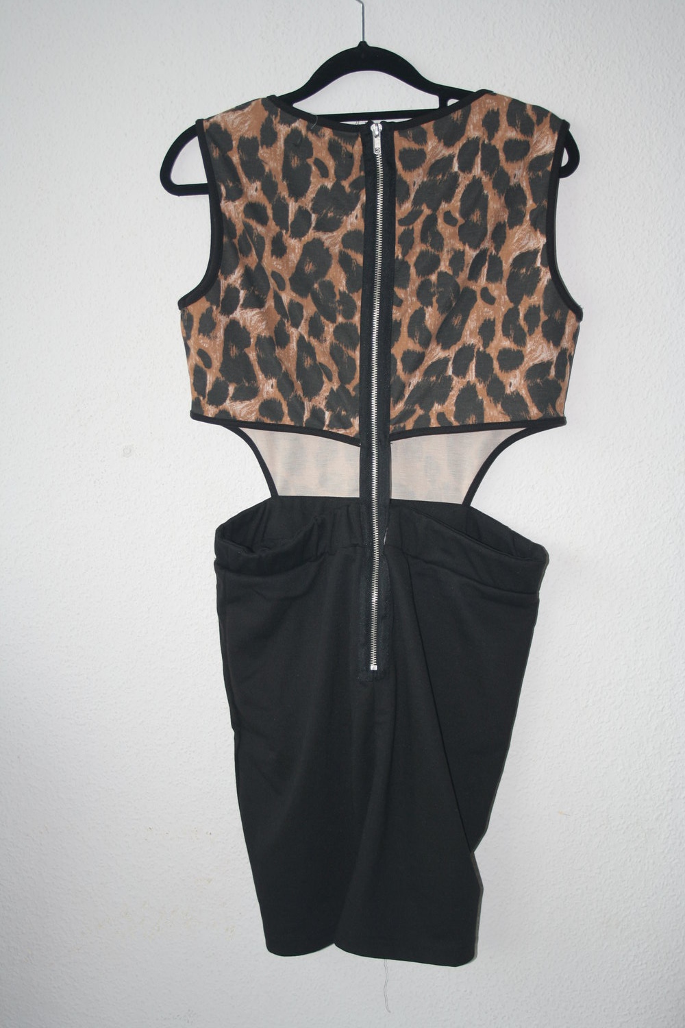 Neues Kleid mit Cutouts Leo Leopard Minikleid L 38/40