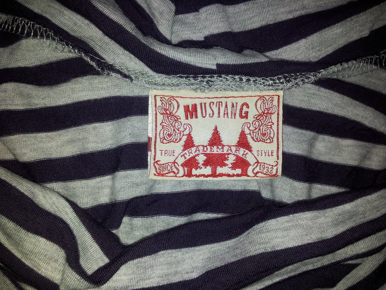 Shirt Overshoulder Mustang gestreift Gr. S