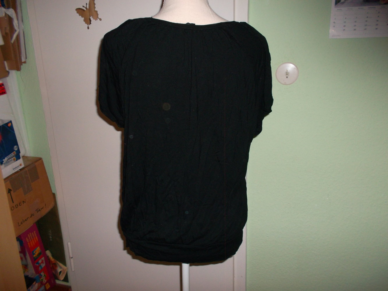 schwarzes shirt,von laura scott,grösse 38