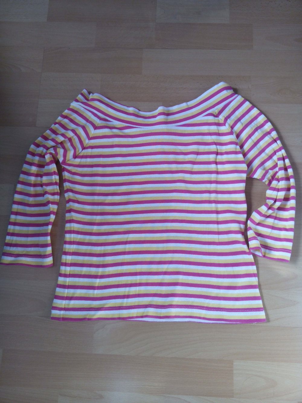 gestreiftes Shirt mit 3/4 Arm