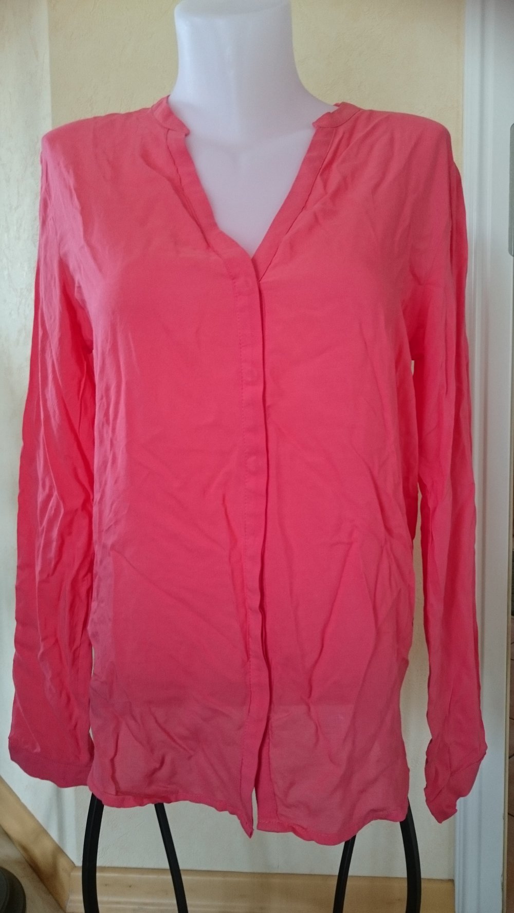 Edc by Esprit fließende Bluse Gr M Koral Aktuelle Kollektion