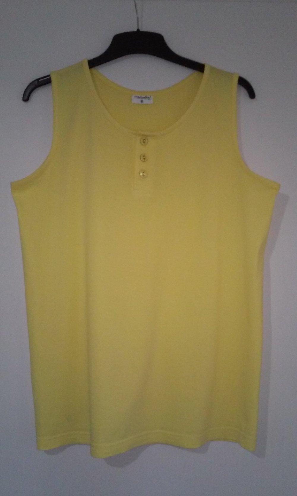 Neu! klassisches Trägershirt Tanktop Shirt Top gelb sweet valley