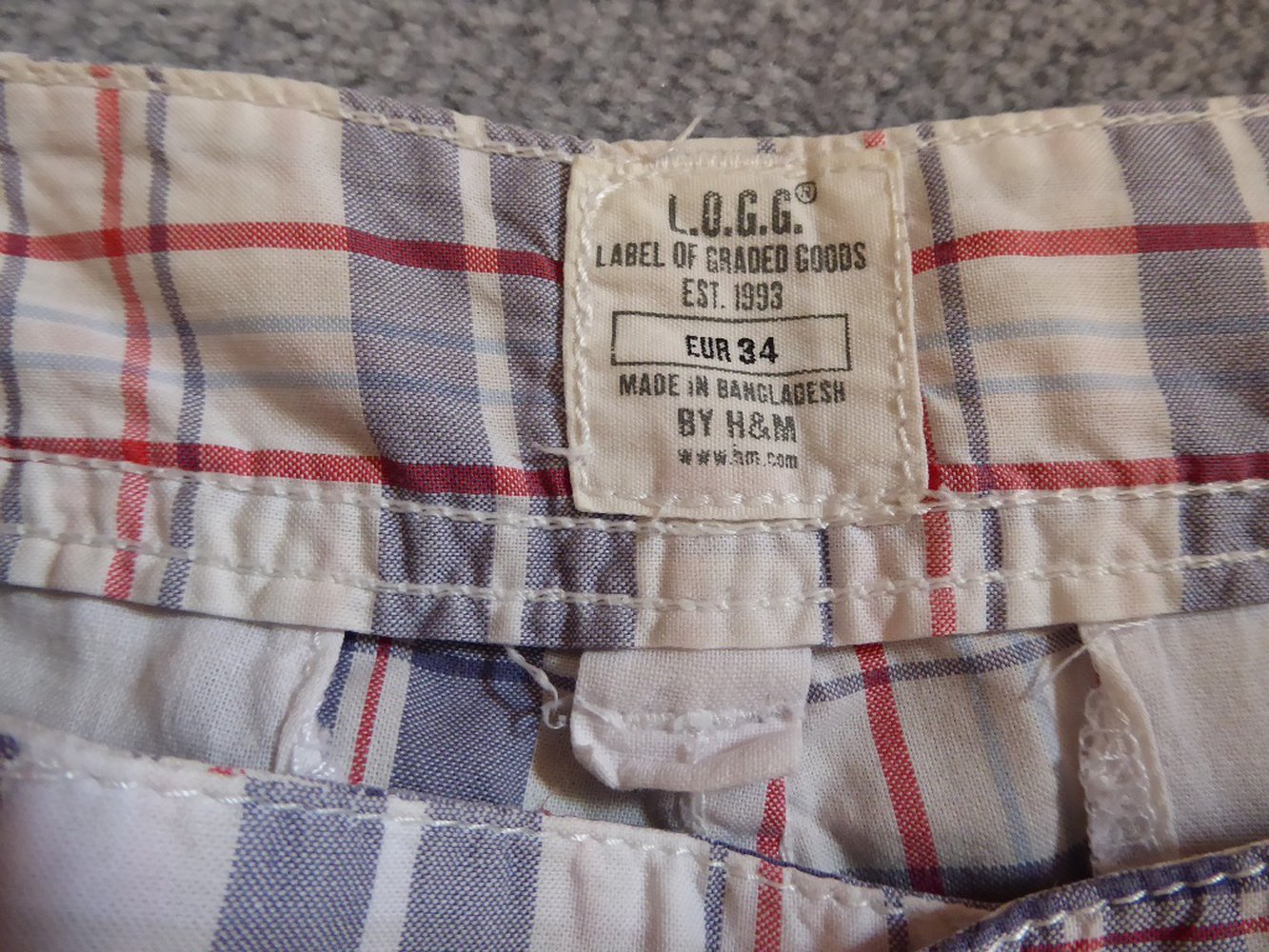 H&M karierte kurze Hose