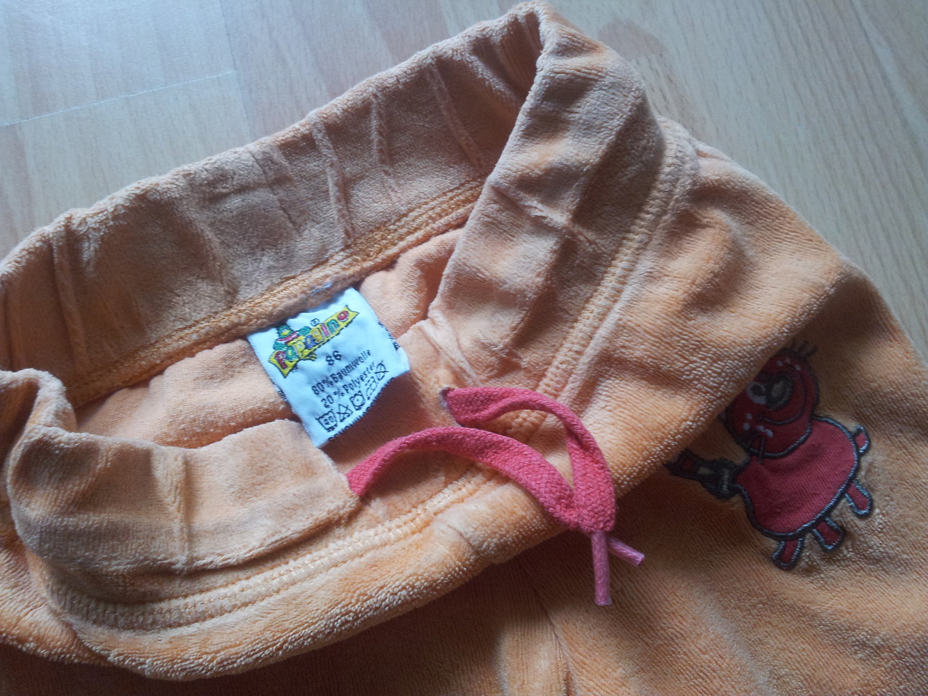 Jogginghose Haushose orange Katze Gr. 86