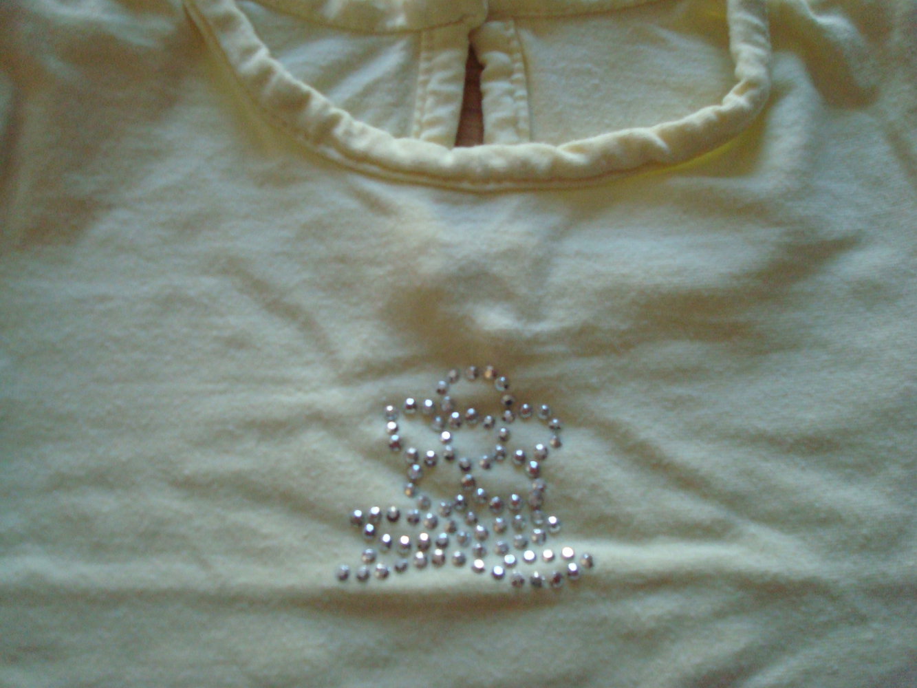 süßes Langarmshirt mit Strass Gr. 62/68