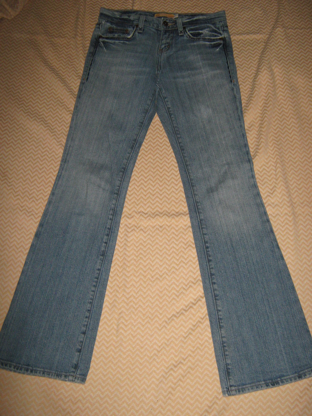 NEU Shabby Style Stickerei Glitzer-Strass Kristall Schlag Jeans- Hose 