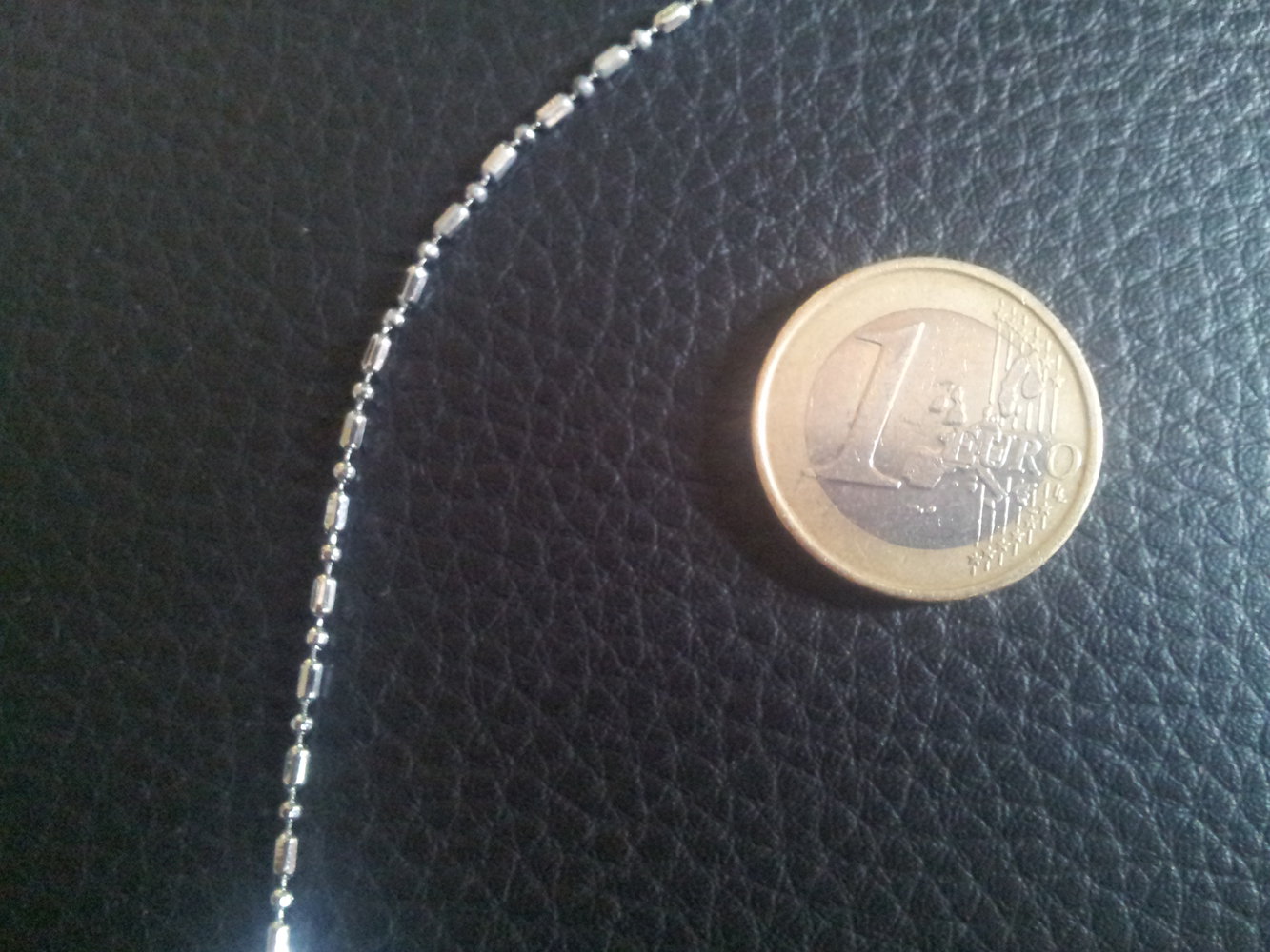 Modeschmuck zarte Kette Kunststoff verstellbar