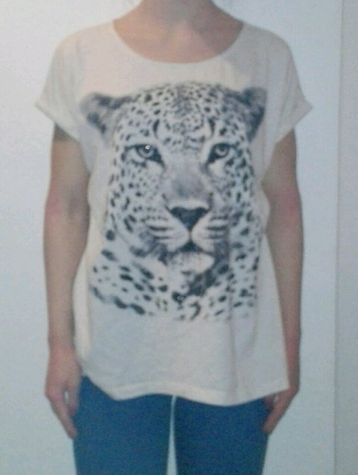 T-Shirt Größe L Leoparden Druck