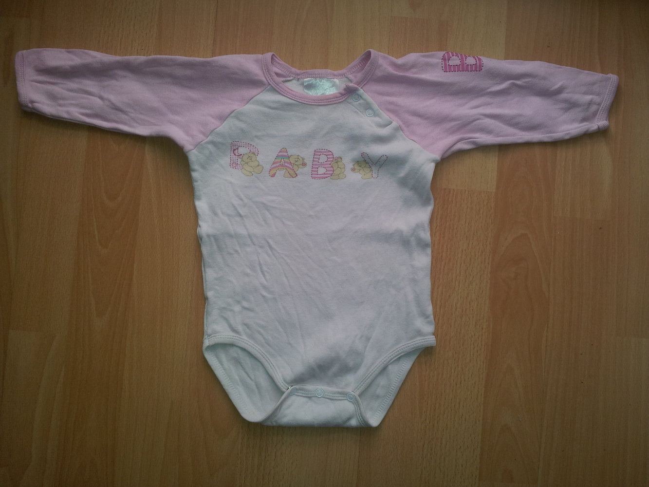 Body pink rose Gr. 86 Teddy Bärchen lang Arm