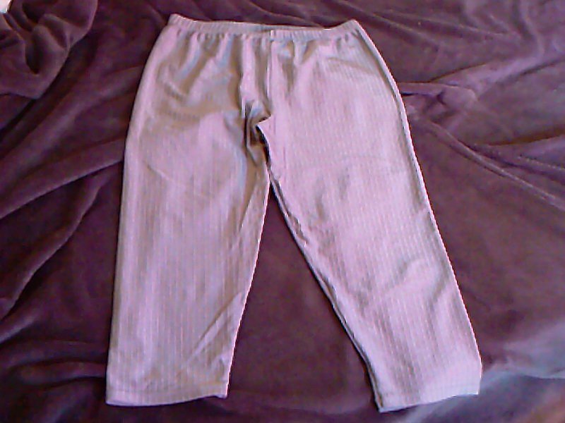 Fitness Jogginghose Gymnastikhose Glanz- Sporthose silbergrau Ripp-Optik Gr.L