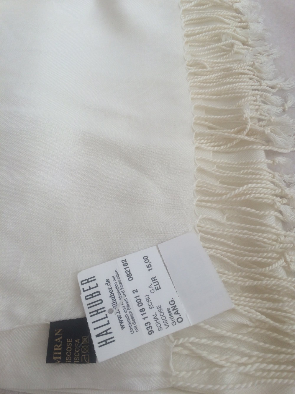 Pashmiran Schal Tuch Ecrue Weiss