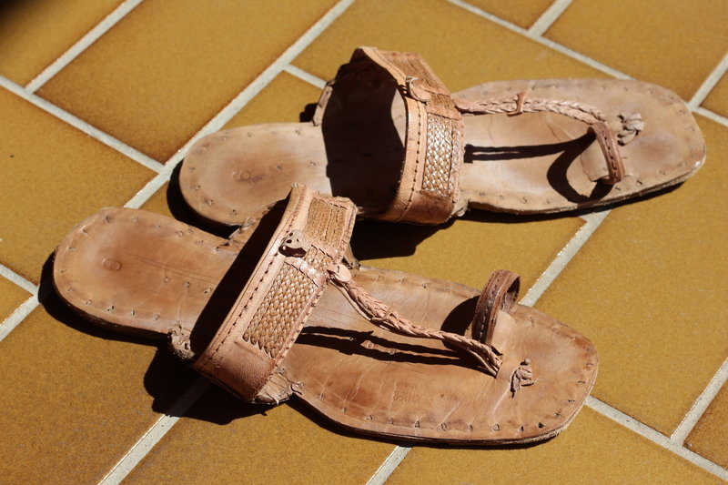 Jesuslatschen Latschen Sandalen Hippie Goa Vintage Classic Unisex Handgemacht aus Indien 100% Leder