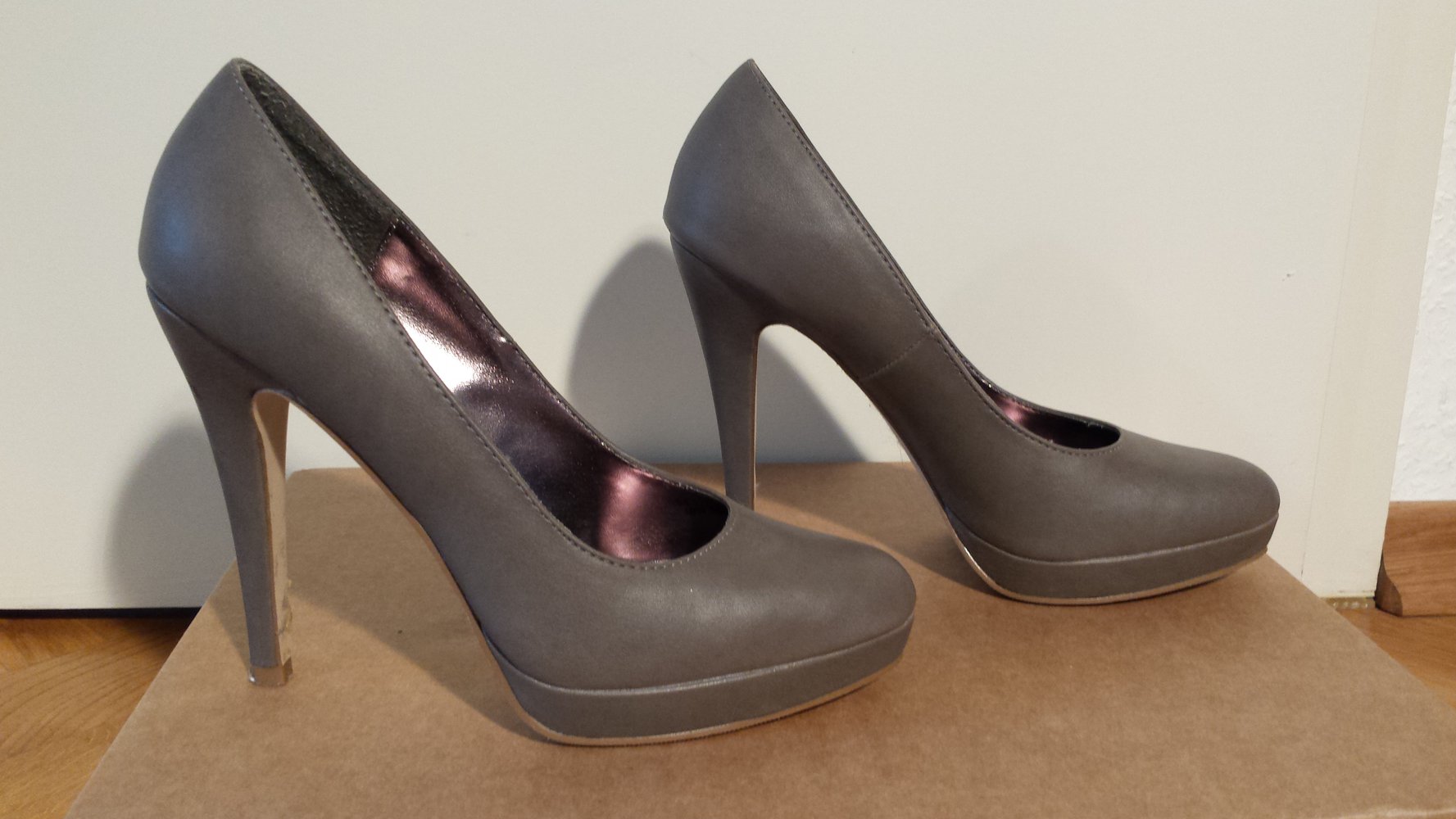 Heels, Größe 38, grau