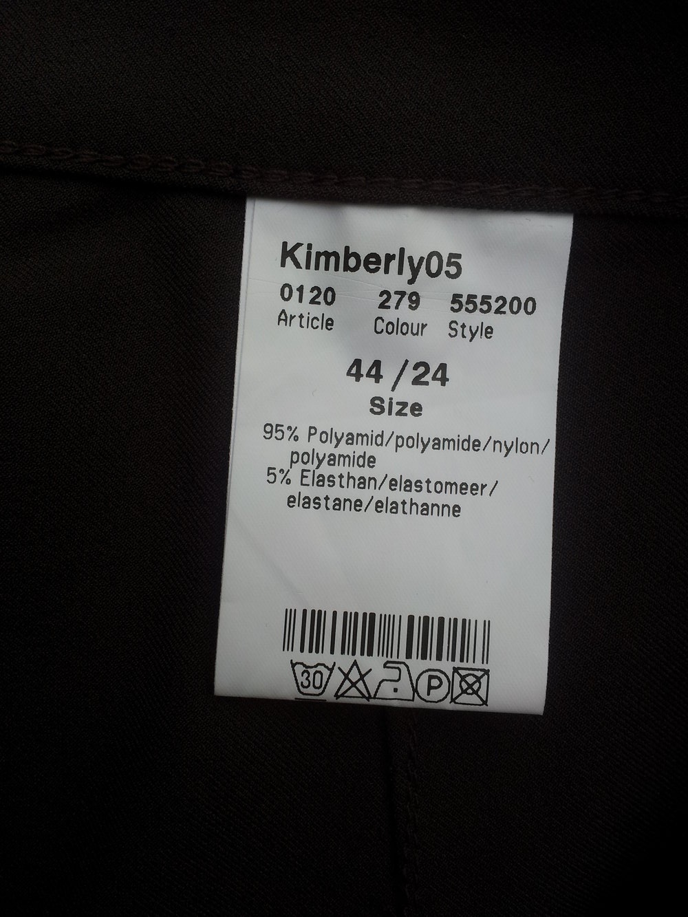 Stoffhose Caprihose MAC braun Gr. 44 /24 NEU 