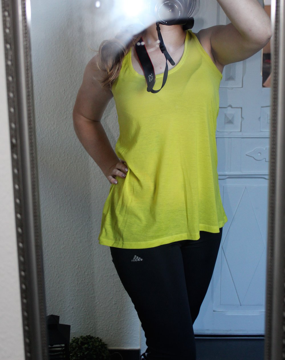 H&M Basic Sport Top Oversize grün Gr. XS / S