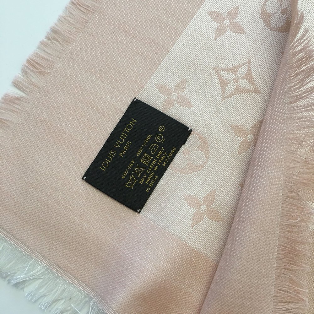 Monogram Denim Tuch Louis Vuitton rosa nude weiß Blogger 