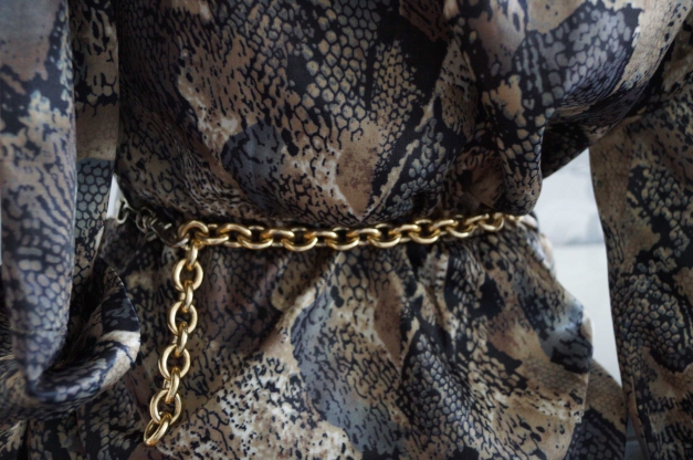 Steampunk Vintage Taillengürtel Hüftgürtel Gürtel mit Kette verstellbar