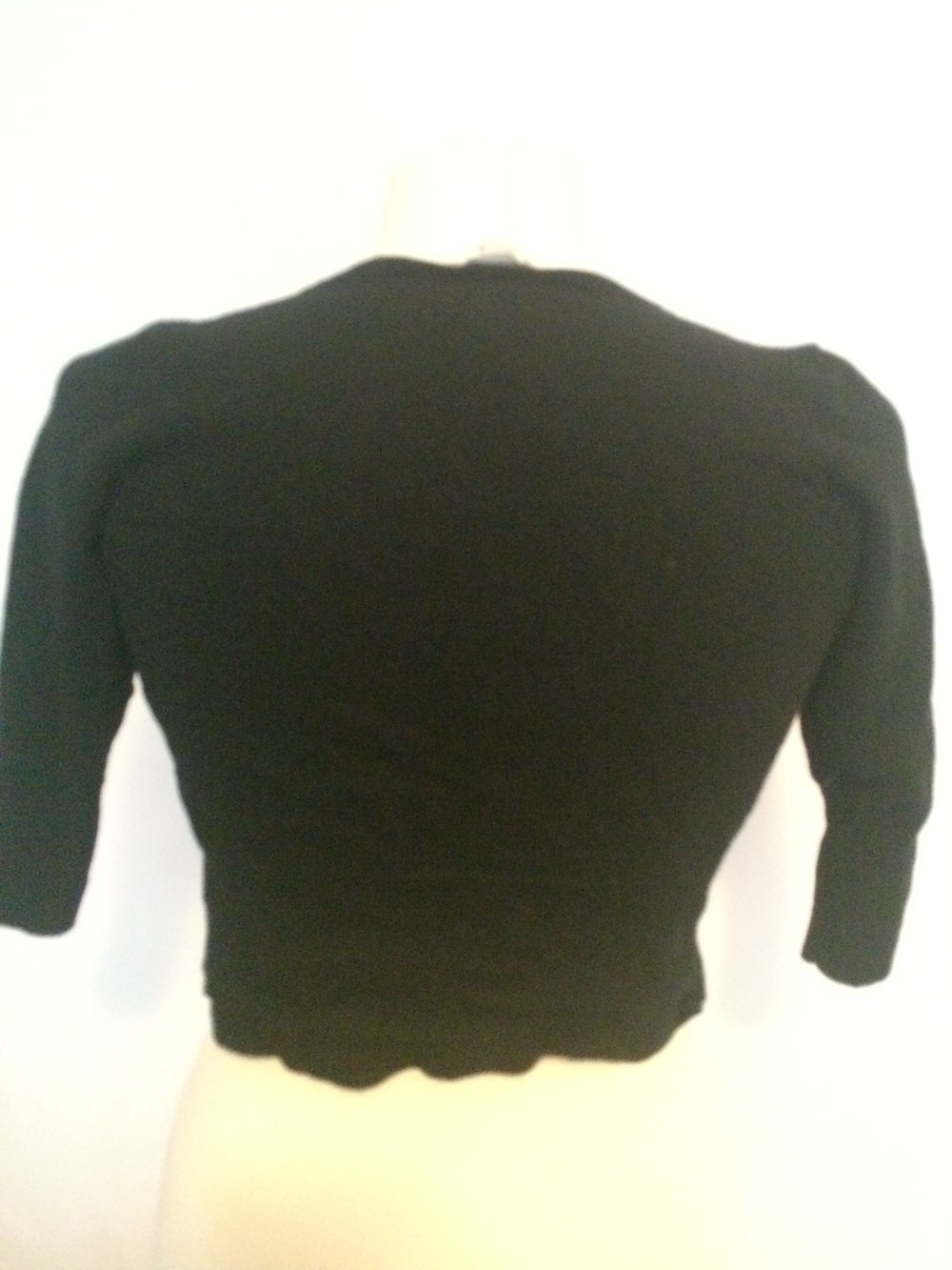 schwarzes Polo Merino